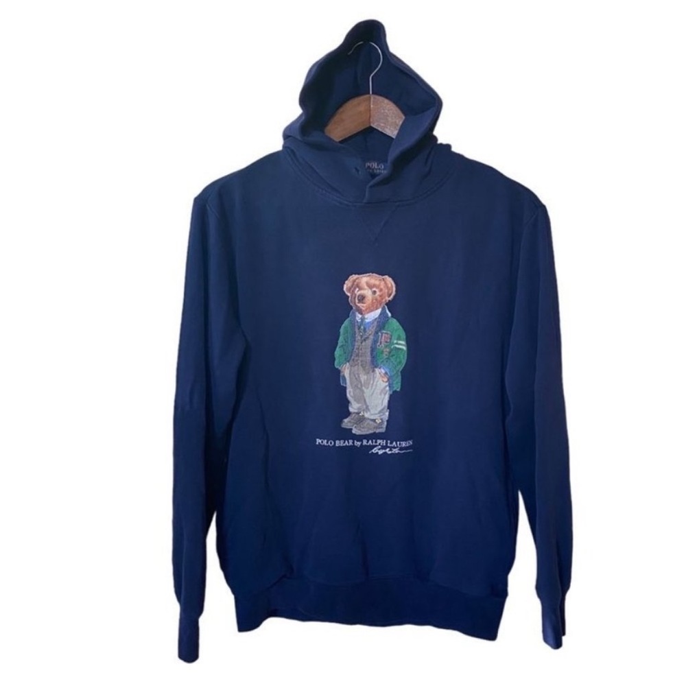 Polo Ralph Lauren Navy Bear Hoodie